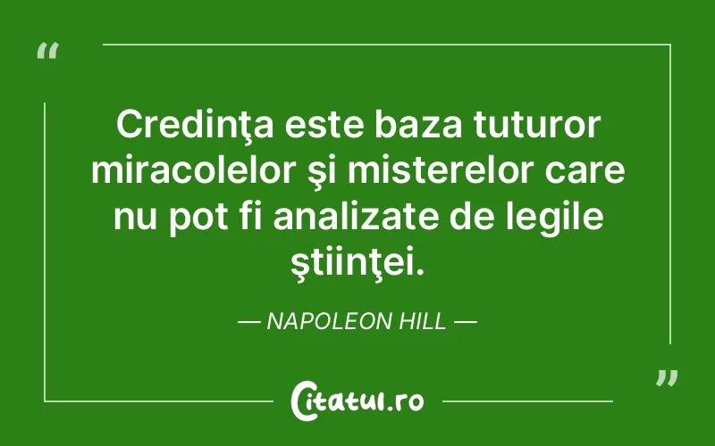Citat Napoleon Hill - citate crestine