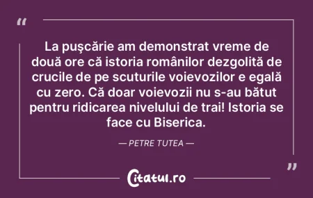 La puşcărie am demonstrat vreme de dou... La puşcărie am demonstrat vreme de dou...