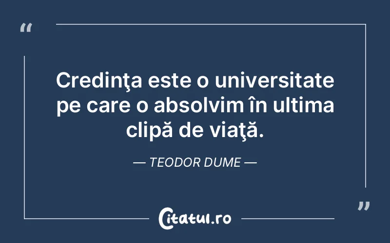 Citat Teodor Dume - citate crestine