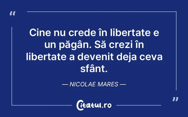 Citat Nicolae Mares - citate crestine