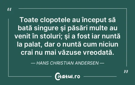 Toate clopotele au început să bată si... Toate clopotele au început să bată si...