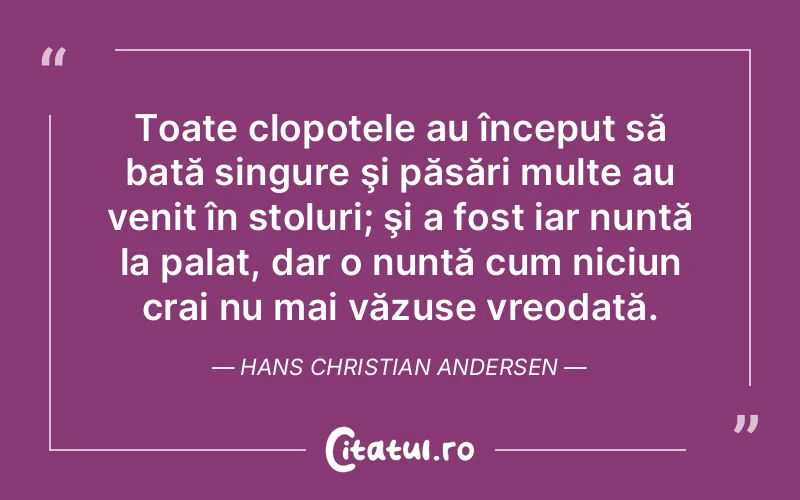 Citat Hans Christian Andersen - citate crestine