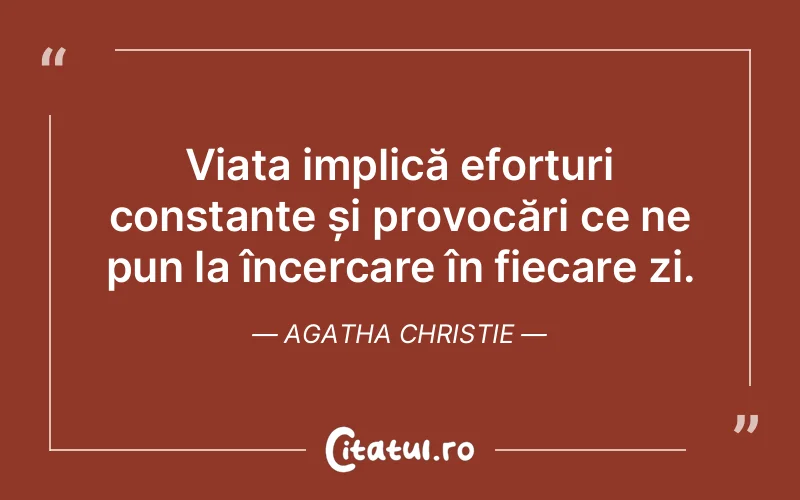 Citat Agatha Christie - citate crestine