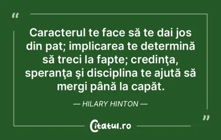 Caracterul te face să te dai jos din pa... Caracterul te face să te dai jos din pa...