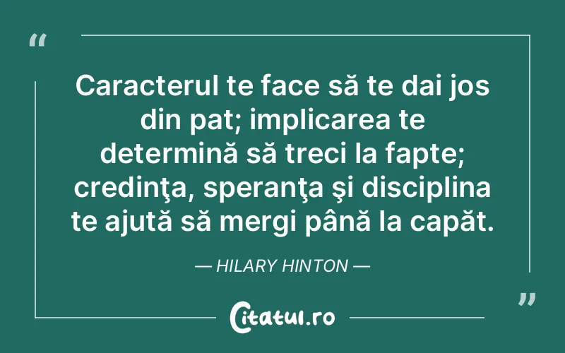 Citat Hilary Hinton - citate crestine