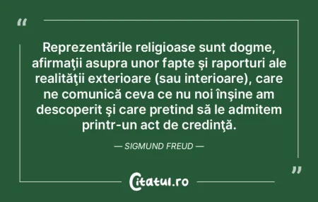 Reprezentările religioase sunt dogme, a... Reprezentările religioase sunt dogme, a...