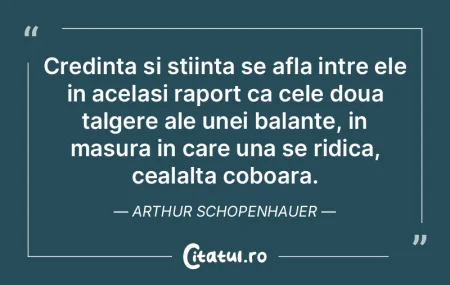 Credinta si stiinta se afla intre ele in... Credinta si stiinta se afla intre ele in...