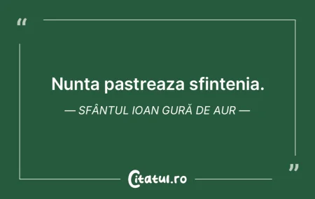 Nunta pastreaza sfintenia. Sfântul Ioan... Nunta pastreaza sfintenia. Sfântul Ioan...