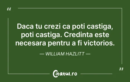 Daca tu crezi ca poti castiga, poti cast... Daca tu crezi ca poti castiga, poti cast...