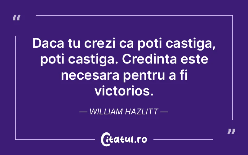 Citat William Hazlitt - citate crestine