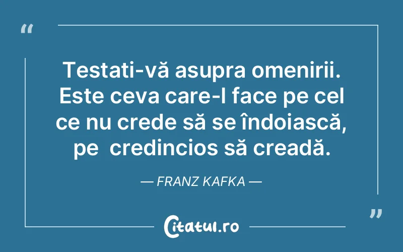 Citat Franz Kafka - citate crestine