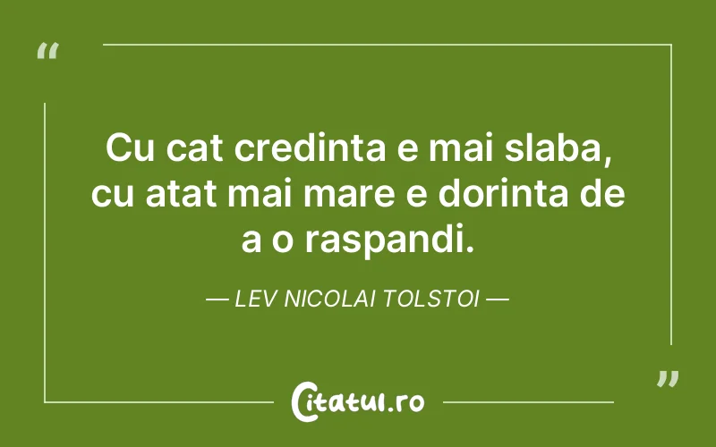 Citat Lev Nicolai Tolstoi - citate crestine