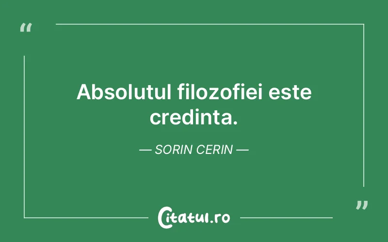 Citat Sorin Cerin - citate crestine