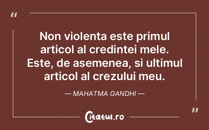 Citat Mahatma Gandhi - citate crestine