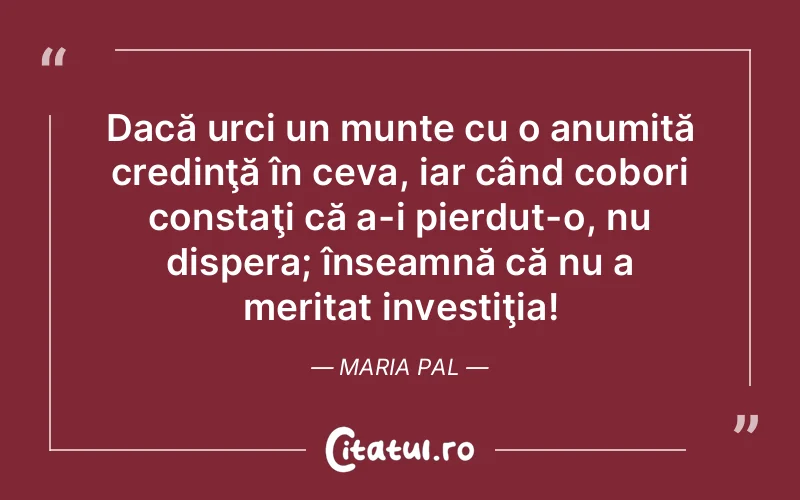 Citat Maria Pal - citate crestine