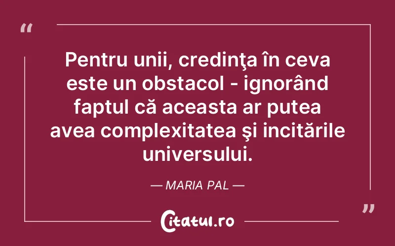 Citat Maria Pal - citate crestine