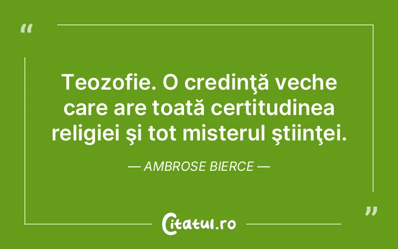 Citat Ambrose Bierce - citate crestine
