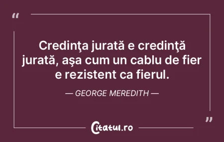 Credinţa jurată e credinţă jurată, ... Credinţa jurată e credinţă jurată, ...