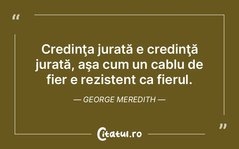 Citat George Meredith - citate crestine
