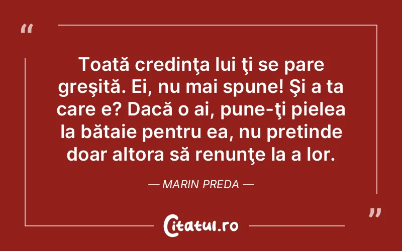 Citat Marin Preda - citate crestine