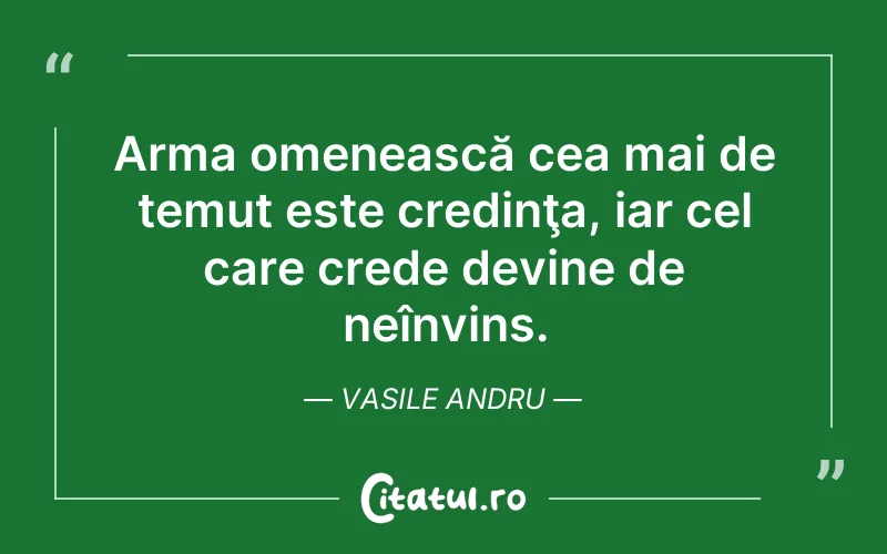 Citat Vasile Andru - citate crestine
