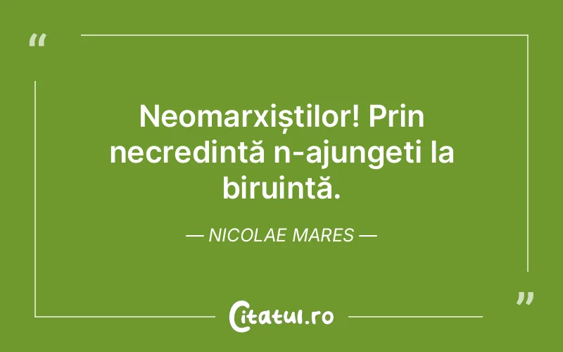 Citat Nicolae Mares - citate crestine