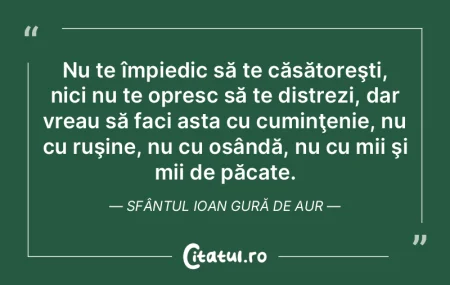 Nu te împiedic să te căsătoreşti, n...