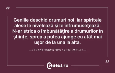 Geniile deschid drumuri noi, iar spirite... Geniile deschid drumuri noi, iar spirite...