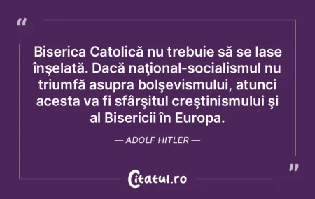 Biserica Catolică nu trebuie să se las... Biserica Catolică nu trebuie să se las...