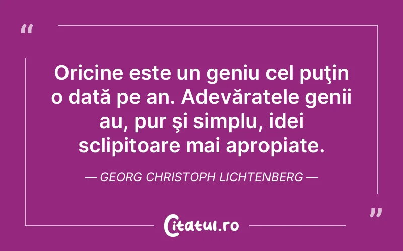 Citat Georg Christoph Lichtenberg - citate crestine