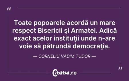 Toate popoarele acordă un mare respect ... Toate popoarele acordă un mare respect ...