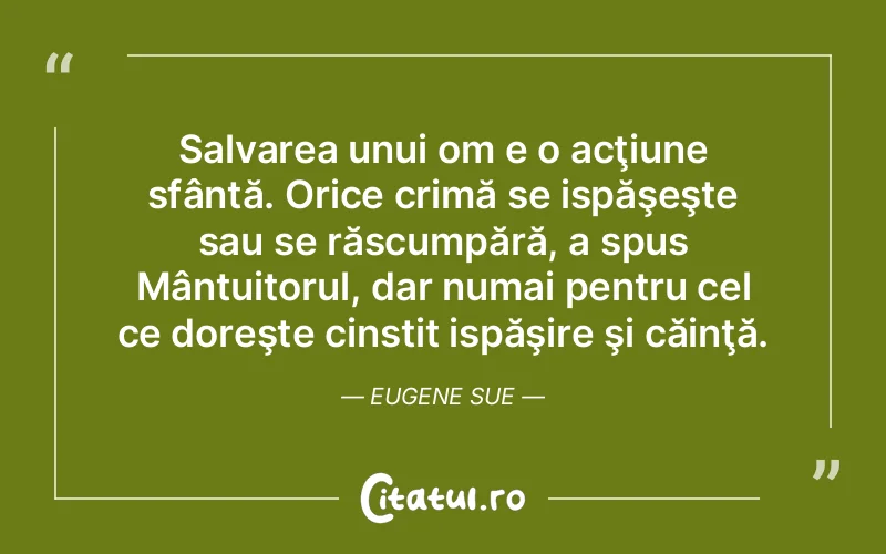 Citat Eugene Sue - citate crestine