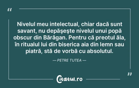 Nivelul meu intelectual, chiar dacă sun... Nivelul meu intelectual, chiar dacă sun...