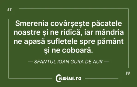 Smerenia covârşeşte păcatele noastre...