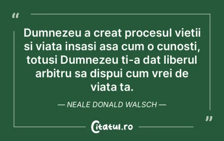 Dumnezeu a creat procesul vietii si viat... Dumnezeu a creat procesul vietii si viat...