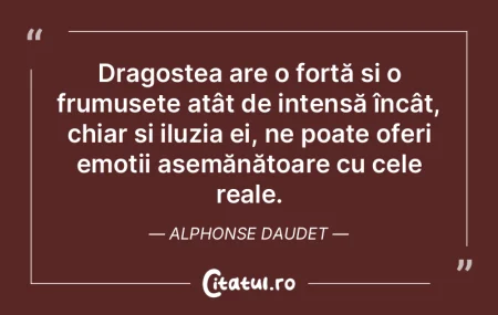 Dragostea are o forță și o frumusețe...