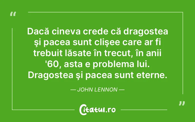 Citat John Lennon - citate dragoste