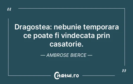 Dragostea: nebunie temporara ce poate fi...