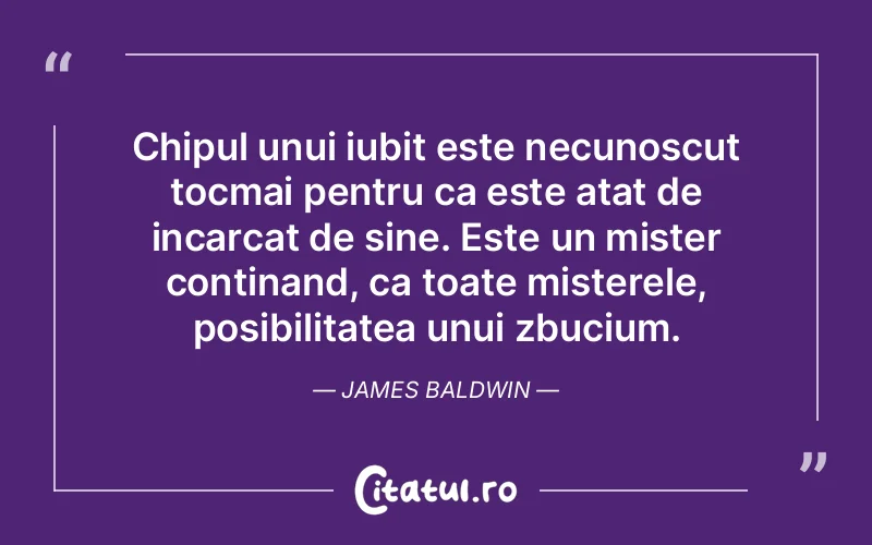 Citat James Baldwin - citate dragoste