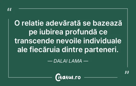 O relație adevărată se bazează pe iu... O relație adevărată se bazează pe iu...