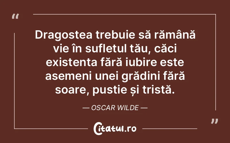 Citat Oscar Wilde - citate dragoste