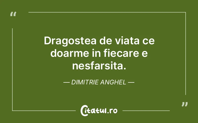 Citat Dimitrie Anghel - citate dragoste