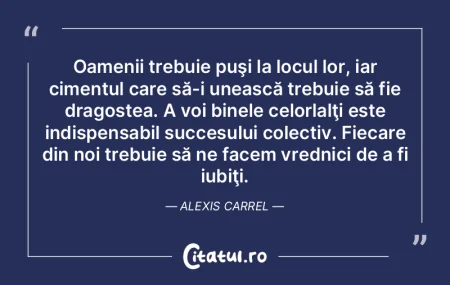 Oamenii trebuie puşi la locul lor, iar ... Oamenii trebuie puşi la locul lor, iar ...