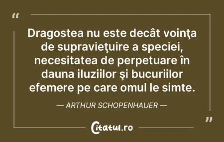 Dragostea nu este decât voinţa de supr... Dragostea nu este decât voinţa de supr...