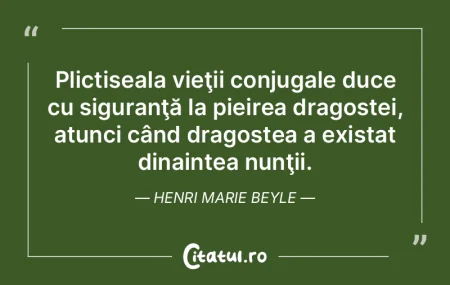 Plictiseala vieţii conjugale duce cu si...