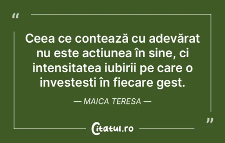 Ceea ce contează cu adevărat nu este a...