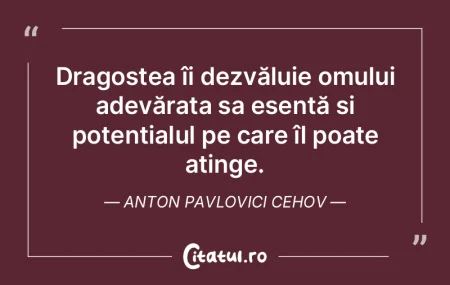 Dragostea îi dezvăluie omului adevăra...