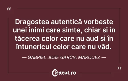 Dragostea autentică vorbește unei inim...