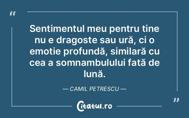 Citat Camil Petrescu - citate dragoste