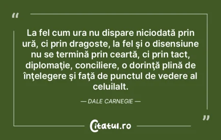 La fel cum ura nu dispare niciodată pri... La fel cum ura nu dispare niciodată pri...
